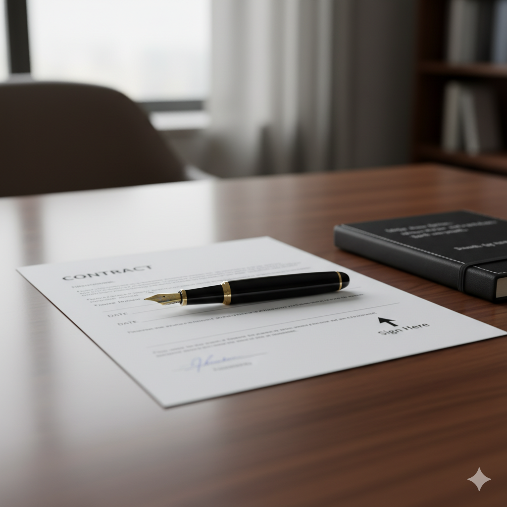 Agreement ready for signature