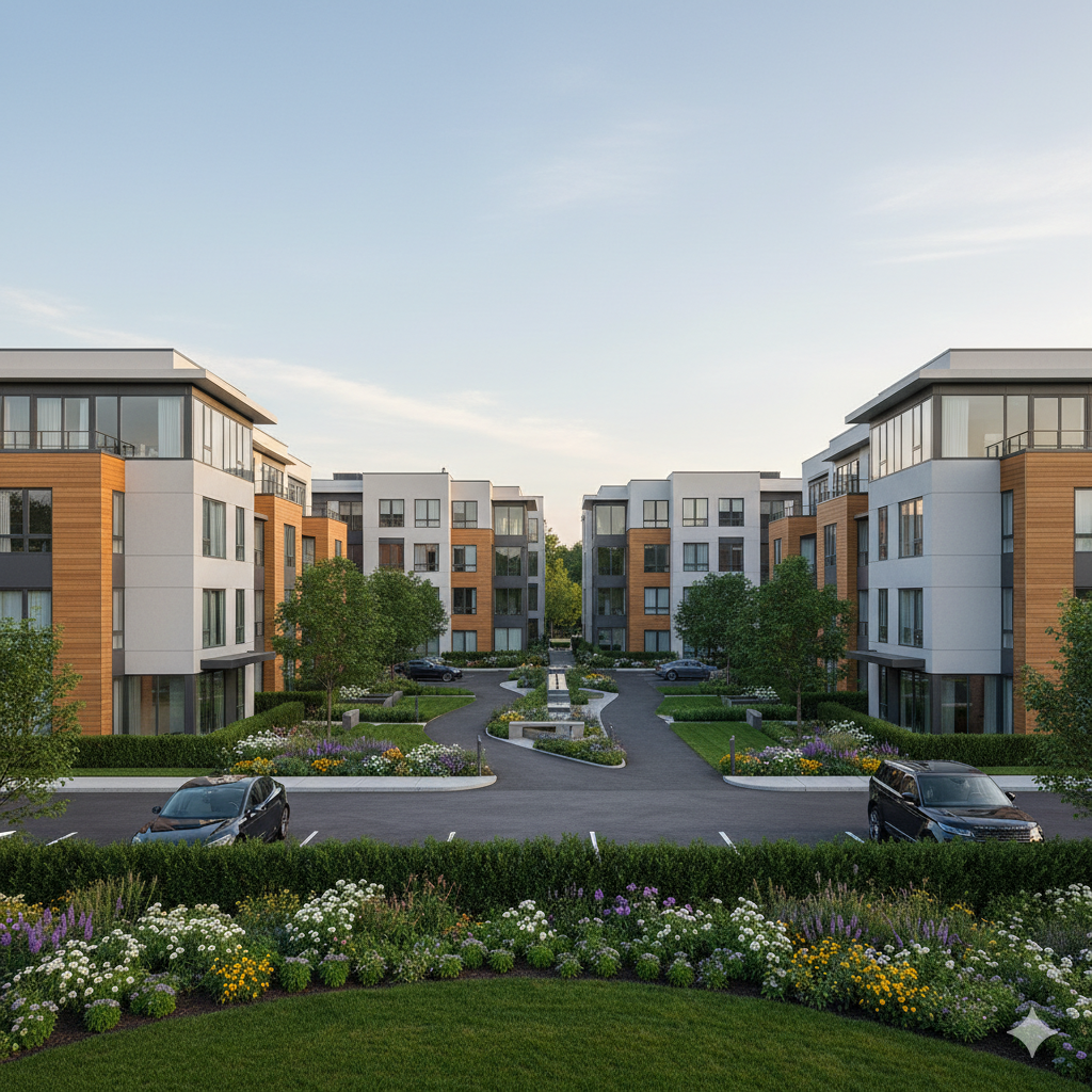 Condominium community exterior